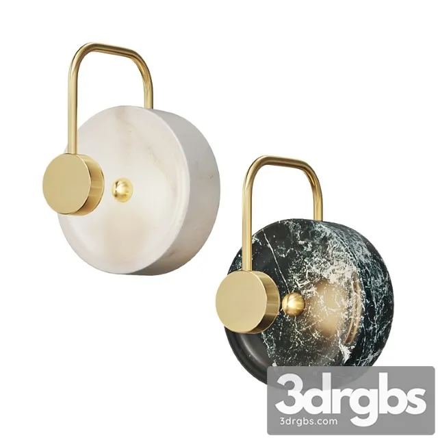 Marble wall lamp gottby 3D Model Free