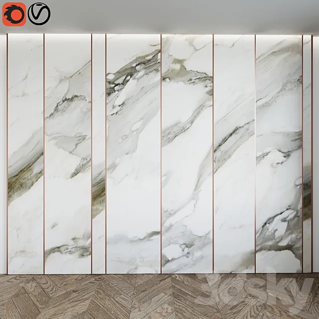 Marble Wall Panel 3DModel