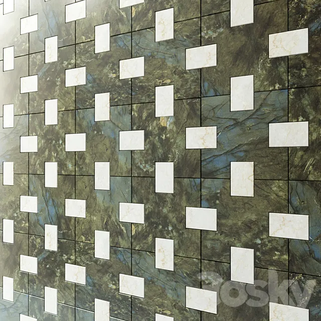 Marble wall tiles from Madique factory 3D Model