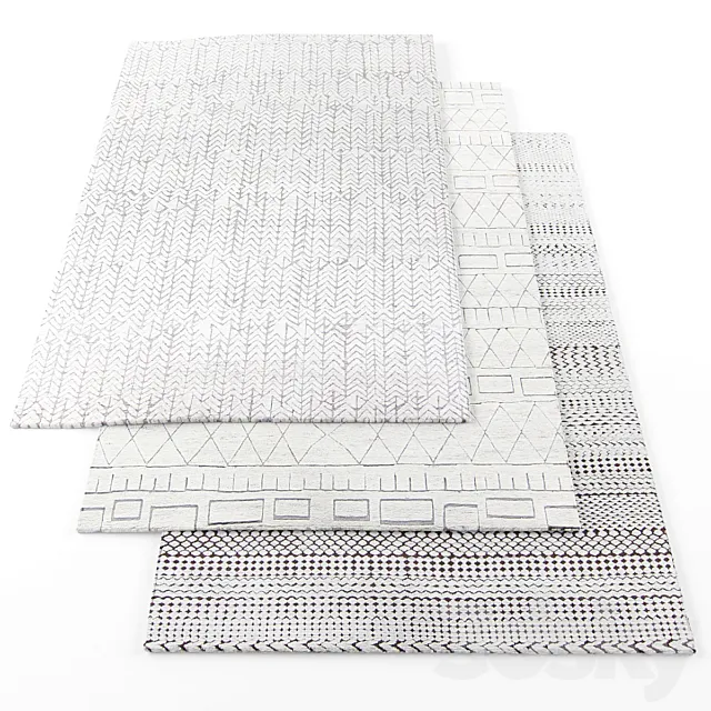 Marc Phillips Decorative Rugs3 3D Model