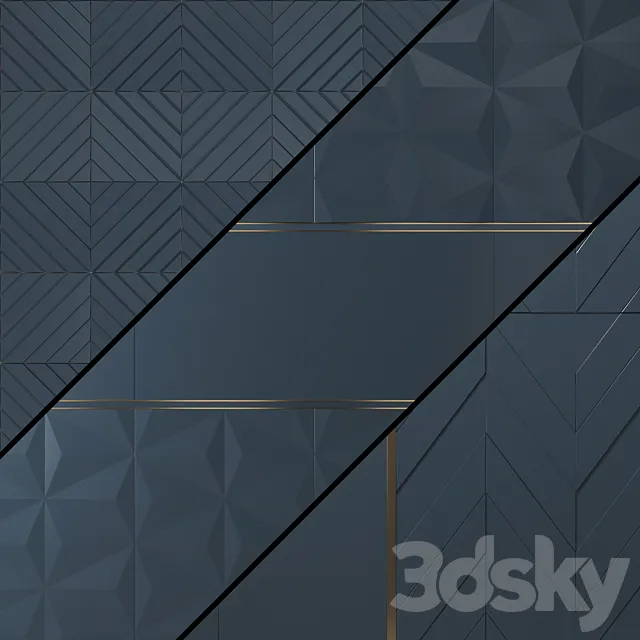 Marca Corona 4D Tile Collection 3D Model