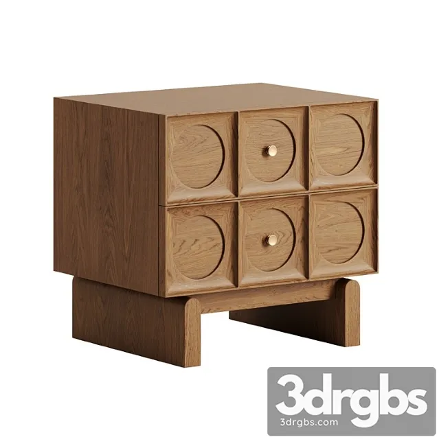 Marcel Bedside Table By Soho Home 3D Model Free