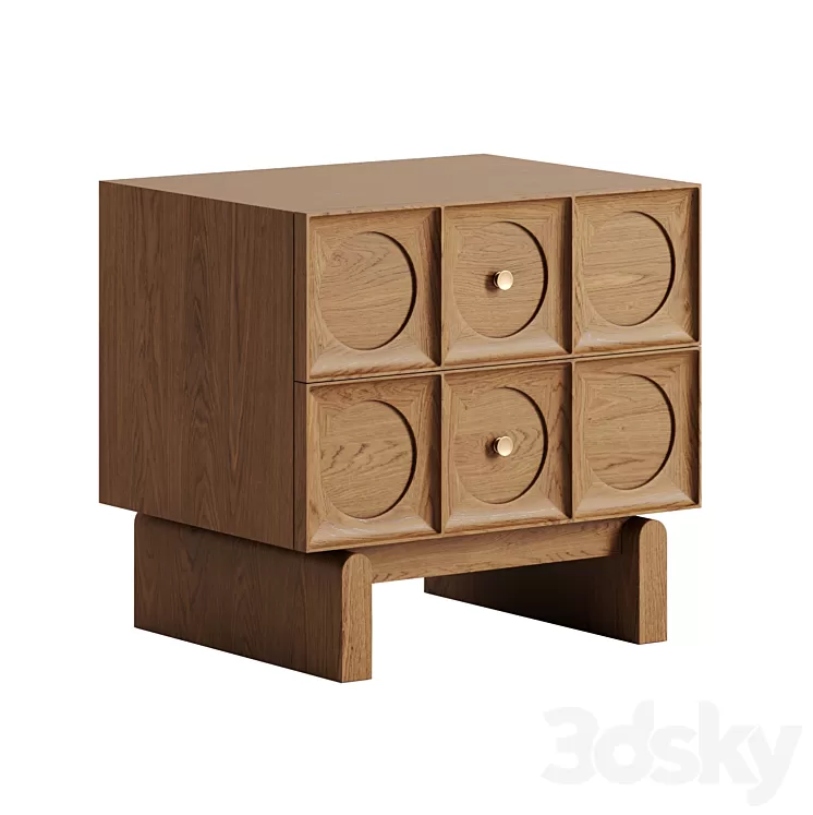 Marcel Bedside Table by Soho Home 3D Model Free Download