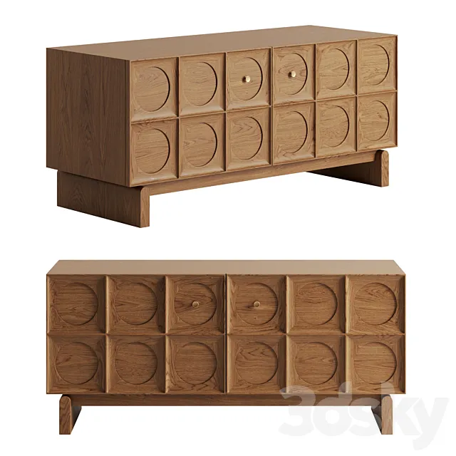 Marcel Media Unit by Soho Home 3D Model
