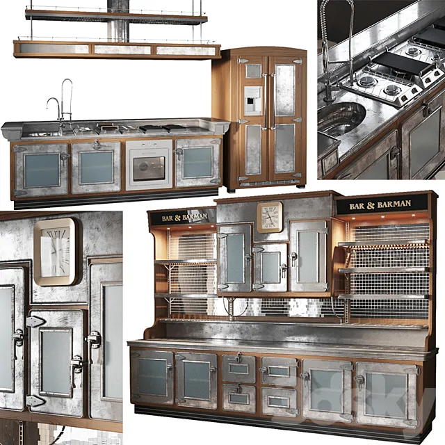 Marchi Cucine BAR & BARMAN 3DModel