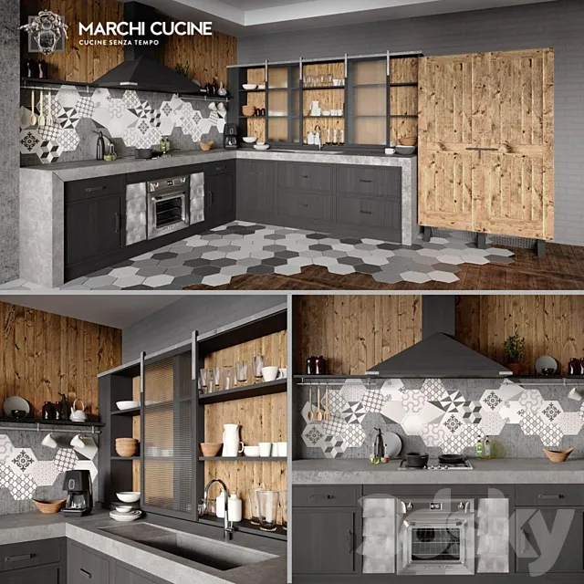 Marchi cucine - Brea 76 3D Model