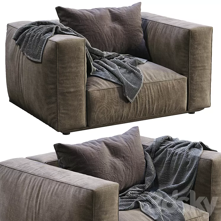 Marechiaro Armchair By Arflex 3D Model