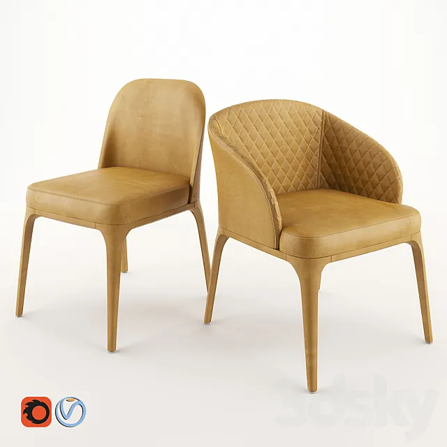 Marelli Paris chairs 3D Model