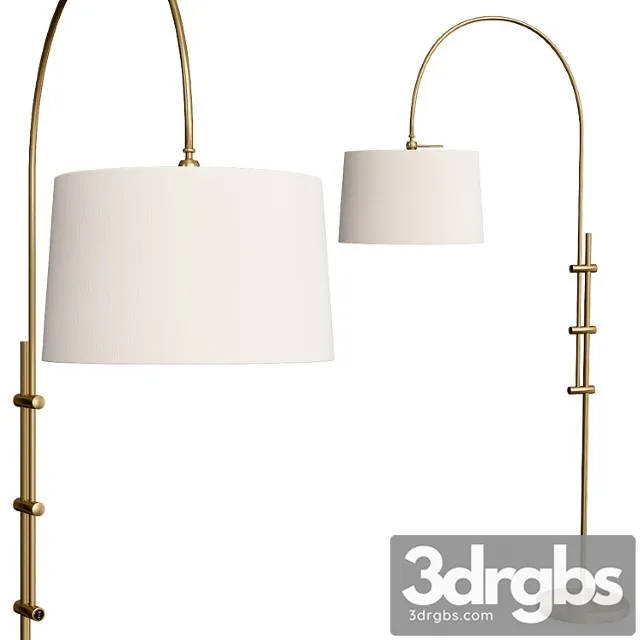 Maren arc floor lamp 3D Model Free