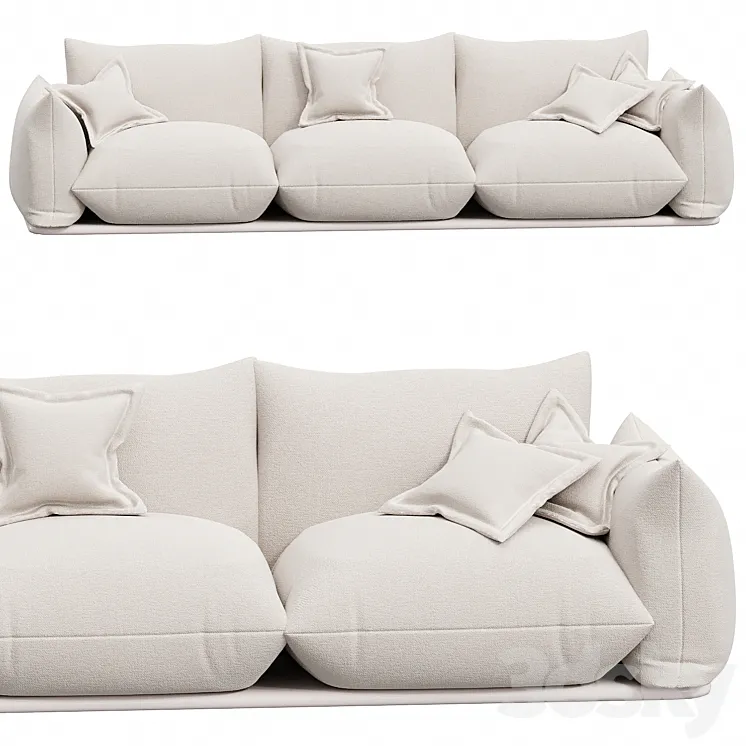 Marenco 18 sofa - design Mario Marenco - Arflex 3D Model Free