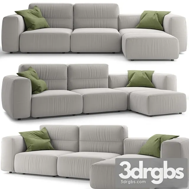 Marenelli Home Manhattan Piping Sofa 1 3D Model Free