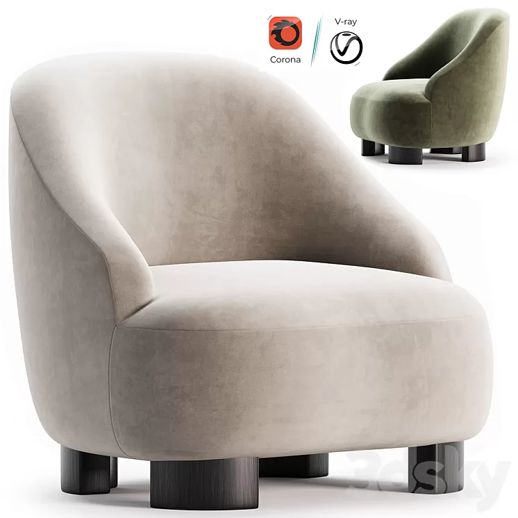 MARGAS LC1 By &TRADITION 3D Model Free