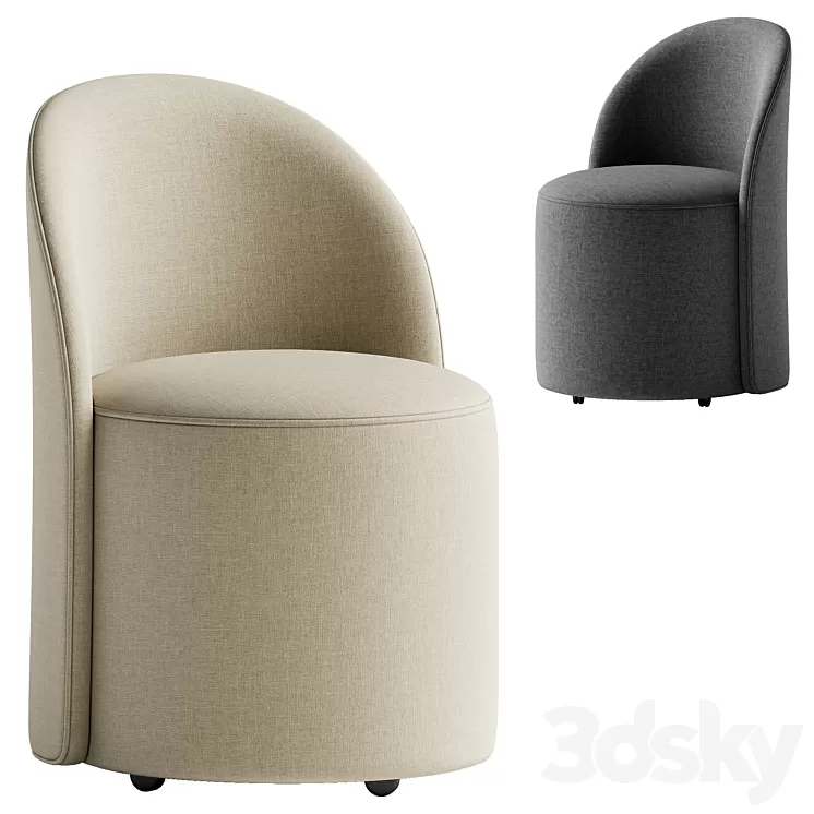 Margaux Side Chair 3D Model Free