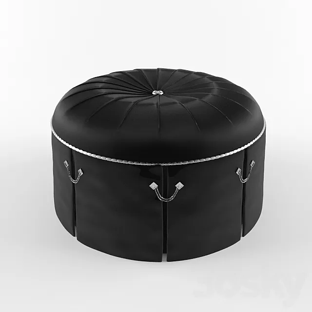 Marge Carson Mia Ottoman Item MIA48 3DModel
