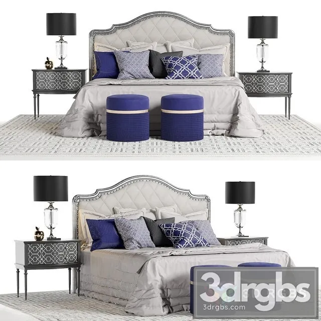 Marge Carson Rivoli Coll Bed 3D Model Free