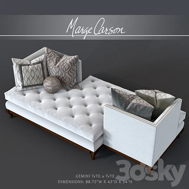 Marge Carson_Gemini Tete-a-Tete 3D Model