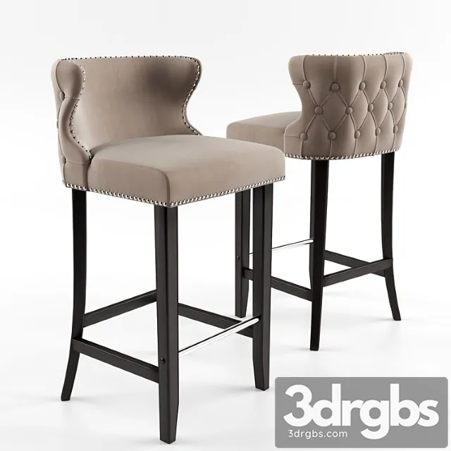 Margonia bar stool 2 3D Model Free
