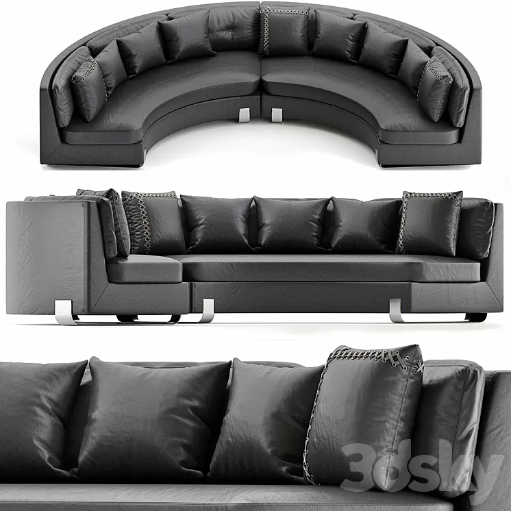 MARIE Sectional sofa By VOLPI 3D Model