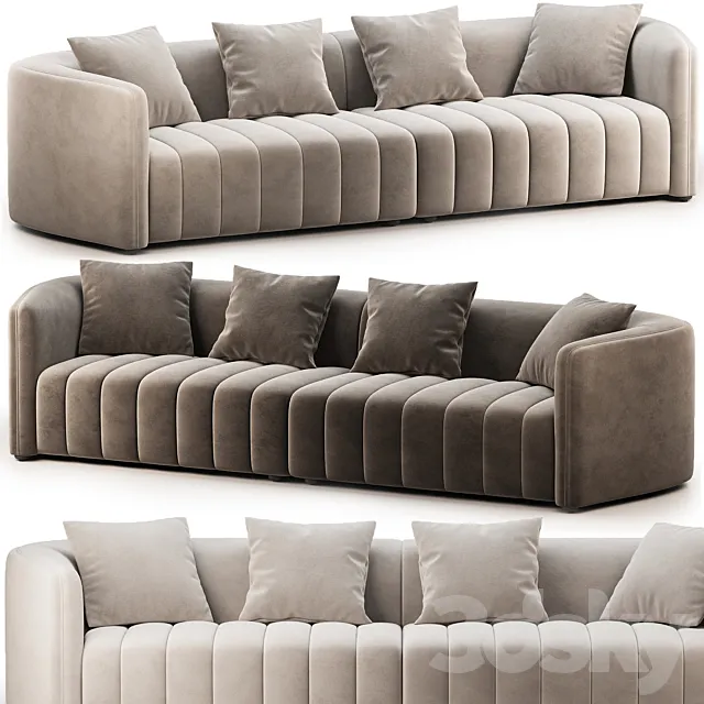 Mario Capasa Bas Sofa 3D Model