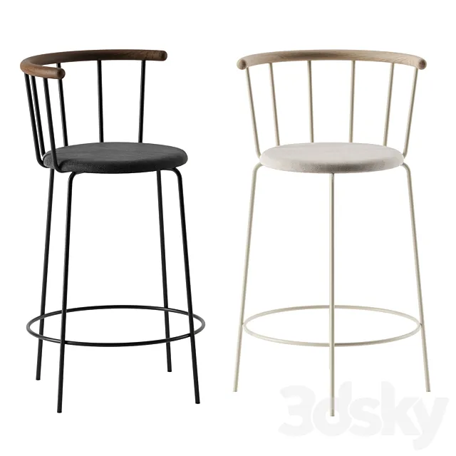 Marion Barstool by Eberhart Furniture 3DModel