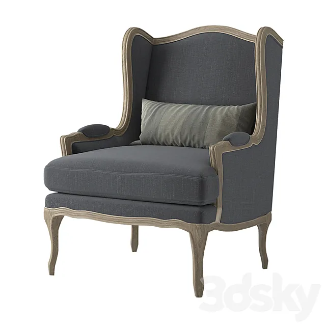 Marion Wing Back Armchair. Brosa. 3D Model