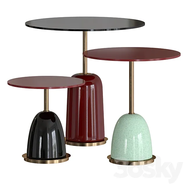 Marioni Pins Side Tables 3DModel