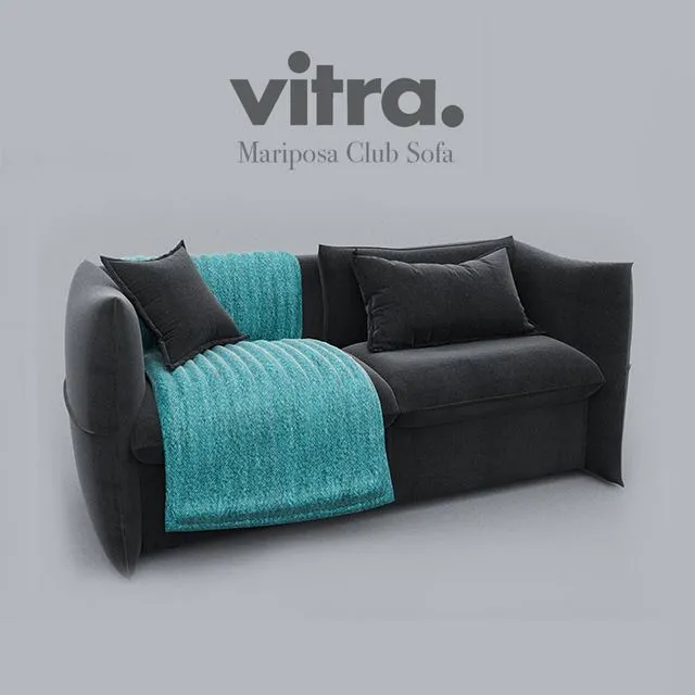 Mariposa Club Sofa 3D Model