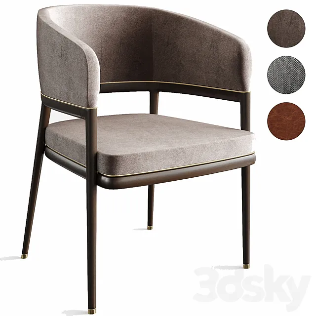 Mark Dining chair Aster 3D Model