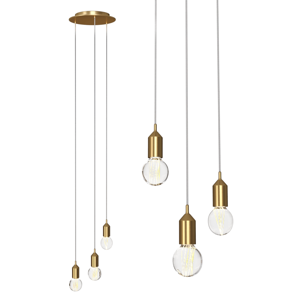 Markslojd - Pendant lamp BRONX Bronze 3L 3D Model