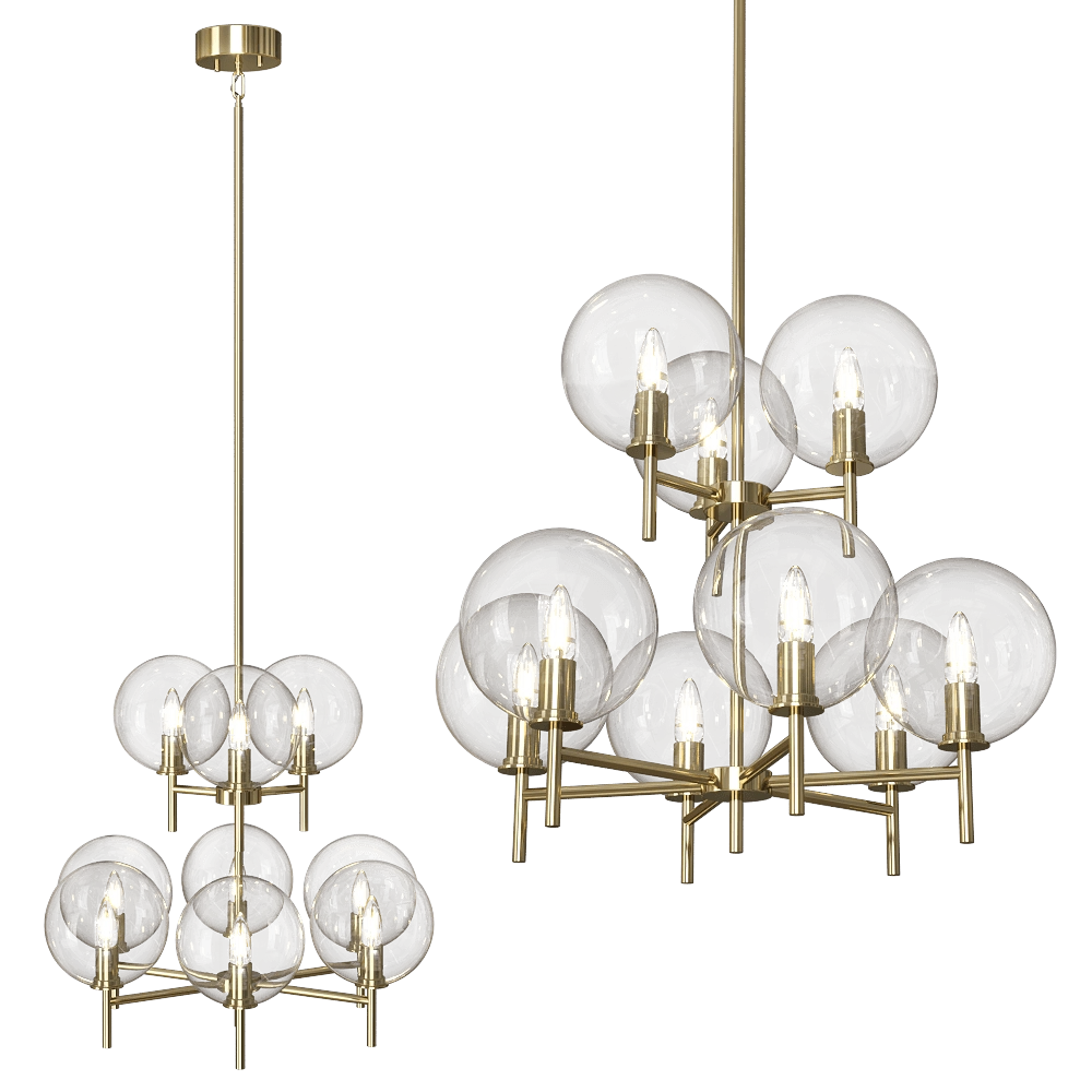 Markslojd - Pendant lamp CROWN 9L 3D Model