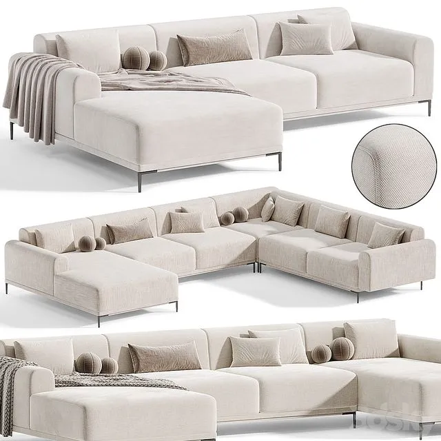 Marlet Corner Sofa Set By divanev 3D Model