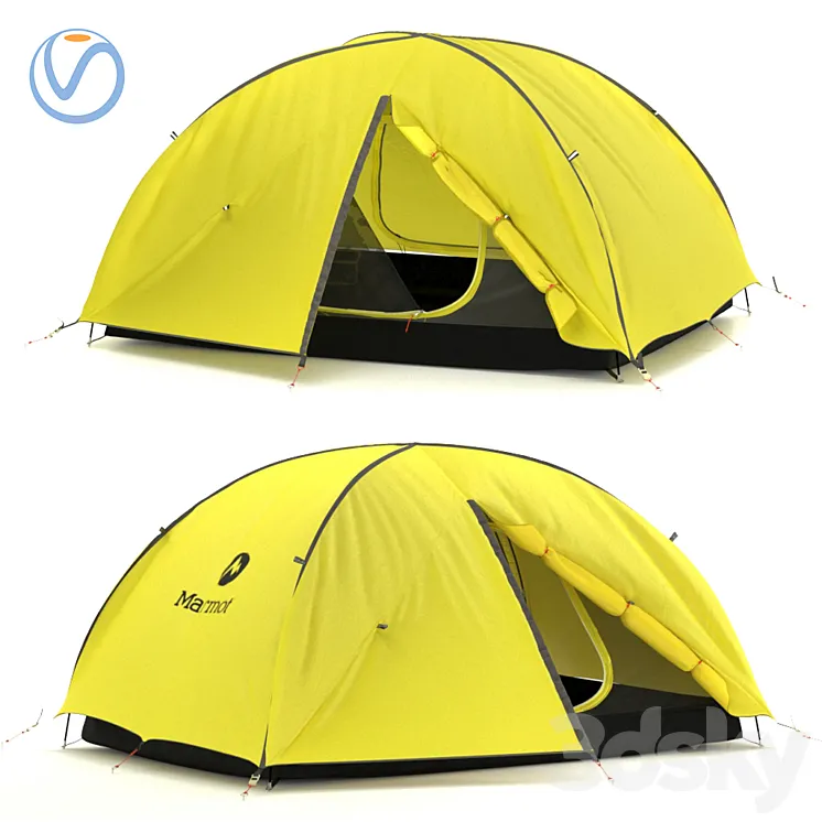 Marmot Camping Tent 3D Model Free Download
