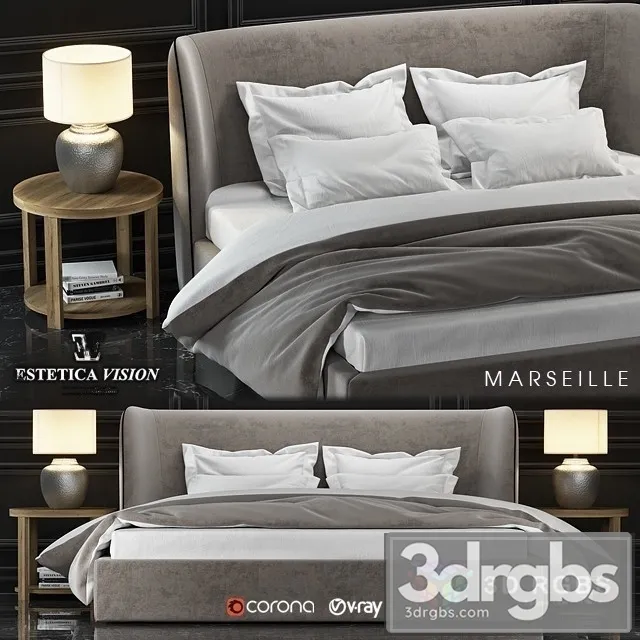 Marseille Bed 3D Model Free