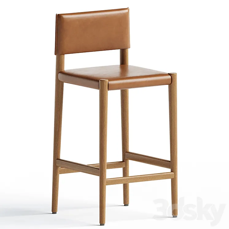 Marseille Counter and Bar Stool 3D Model Free