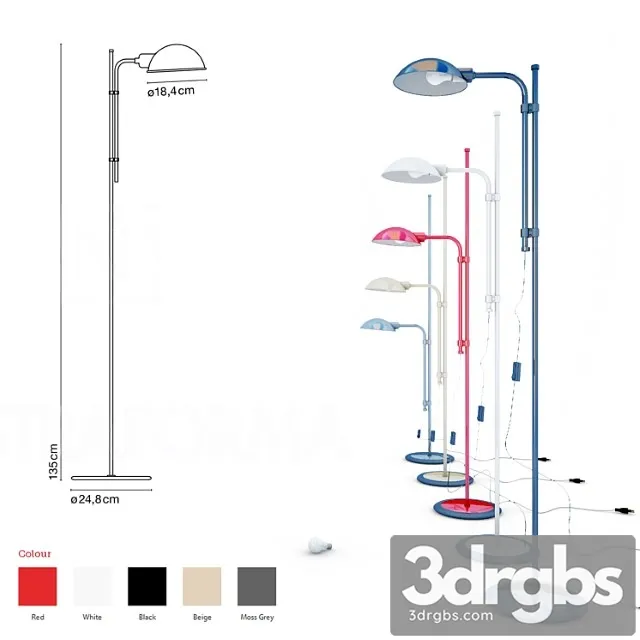 Marset Funiculi Floor Lamp 3D Model Free