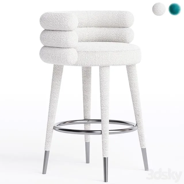 Marshmallow Bar Stool Royal Stranger 3D Model