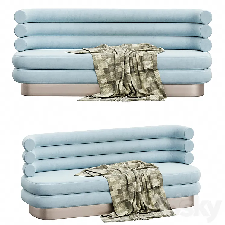 Marshmallow Sofa 3D Model Free