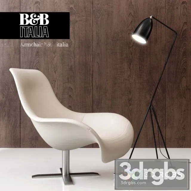 Mart Armchair BB Italy 3D Model Free
