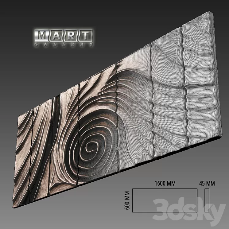 Mart Galler. Panels Uncertainty 3D Model