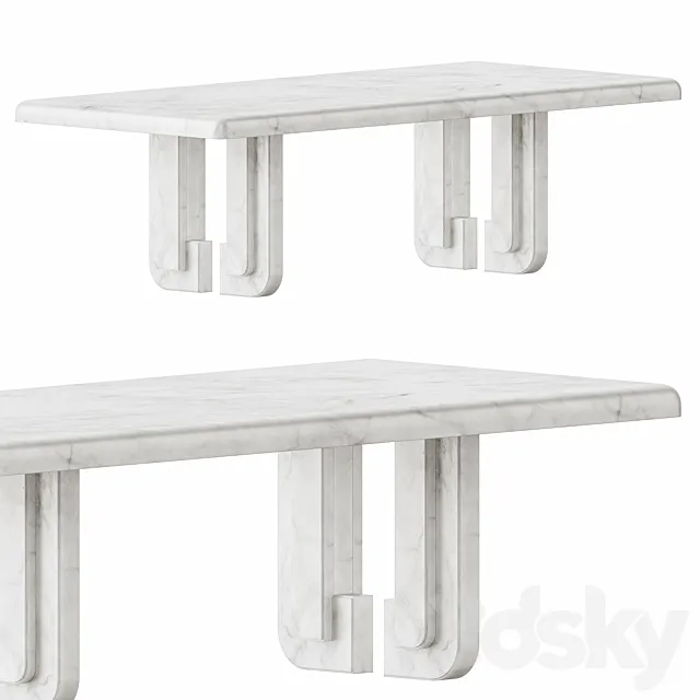 Marta 07 Dining Table by Martin Masse 3DModel