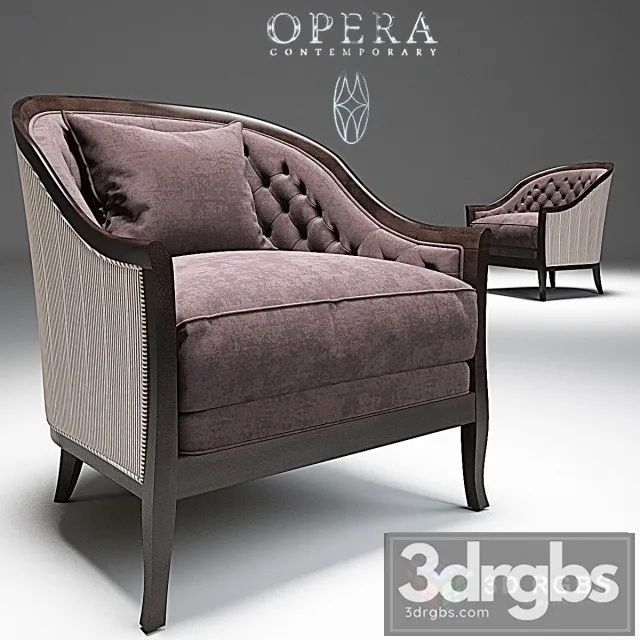 Marta Classic Armchair Opera 3D Model Free