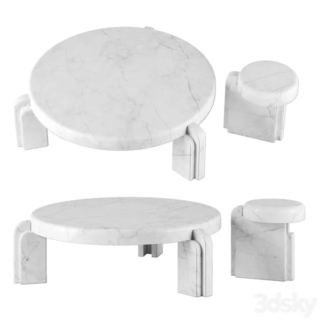 Marta tables by Martin Masse for Kolkhoze 3D Model