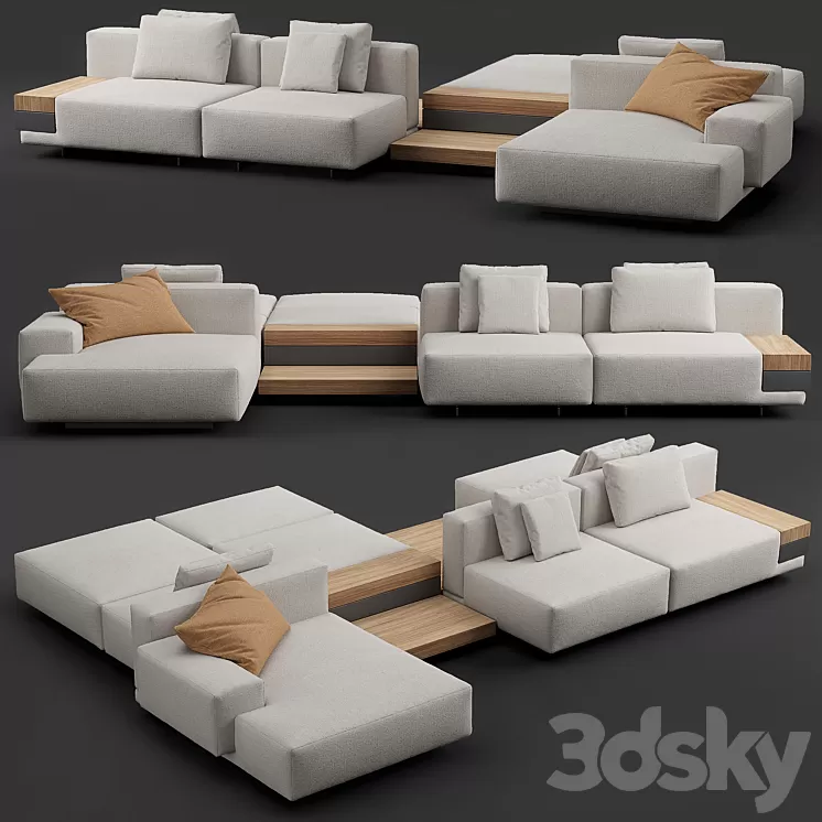 Marteen - Sofas - Molteni & C 3D Model Free