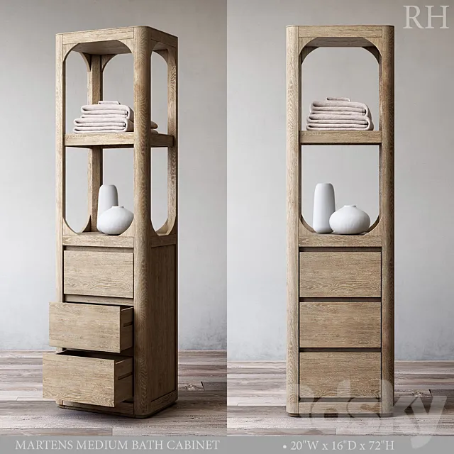 MARTENS MEDIUM BATH CABINET 3DModel