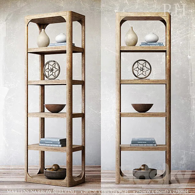 MARTENS NARROW SHELVING 3D Model