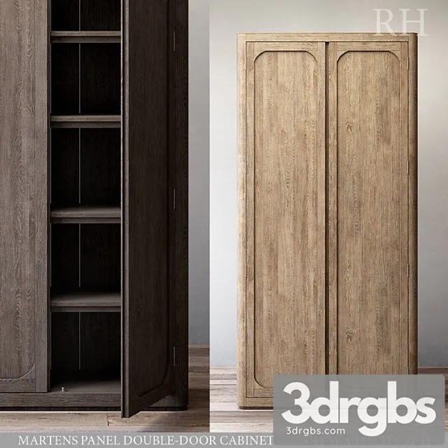 Martens Panel Double Door Cabinet 3D Model Free