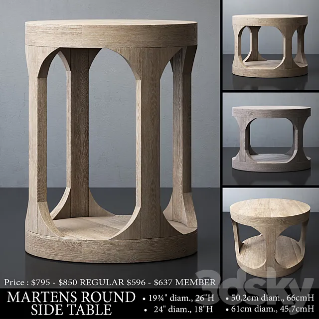 MARTENS ROUND SIDE TABLE Free Download