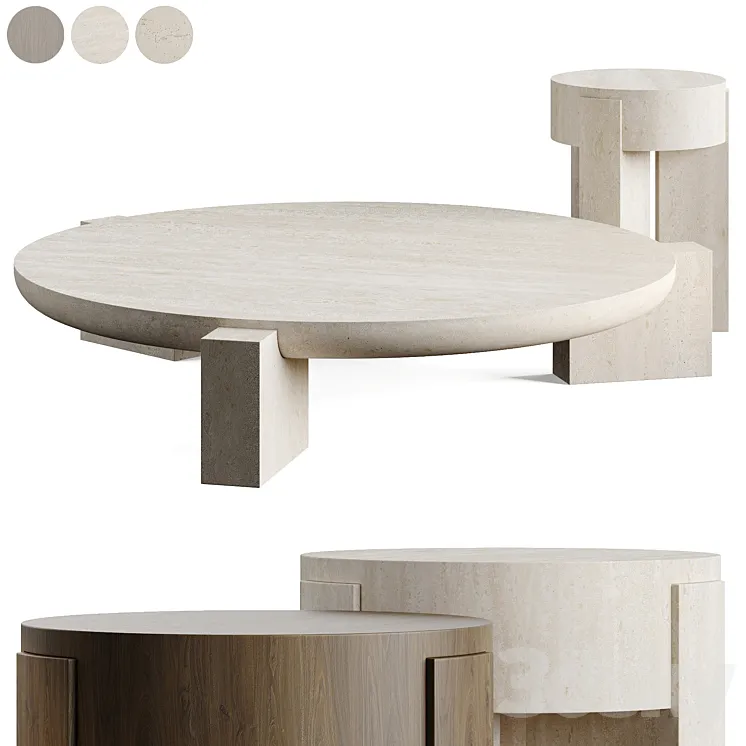 Martin Massé Vola Coffee Table 3D Model Free