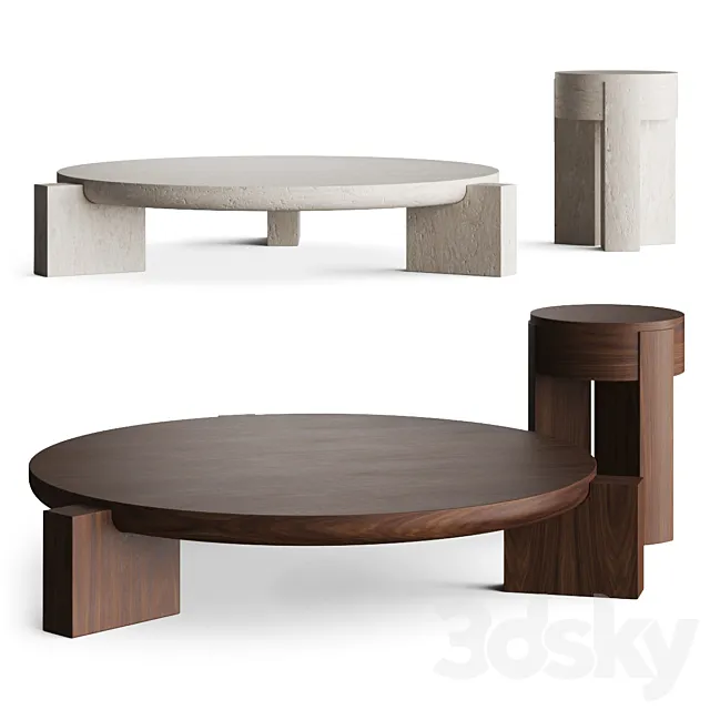 Martin Masse Vola Coffee Tables 3D Model