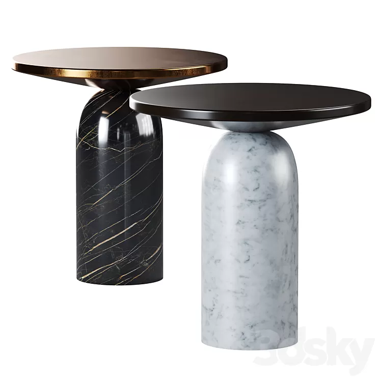 Martini Side Tables By CB2 3D Model